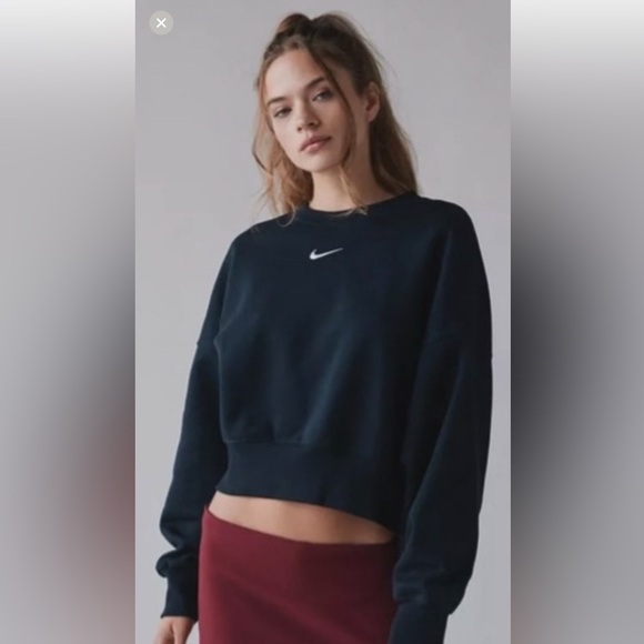 Nike Phoenix Fleece Oversized Pullover Sweatshirt Crew Neck NWT - Picture 3 of 11